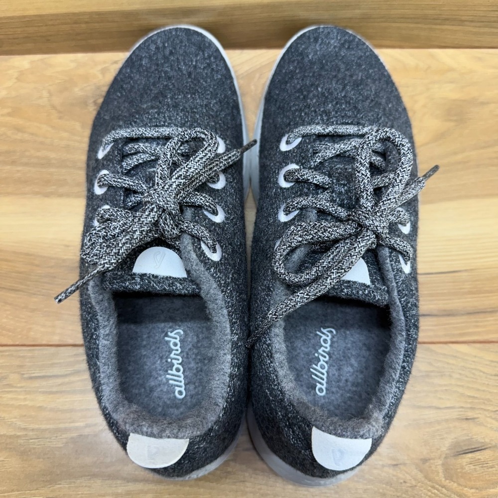 Allbirds Womens Size 9 Wool Runners Gray Lace Up Sneakers Comfort - Picture 8 of 11